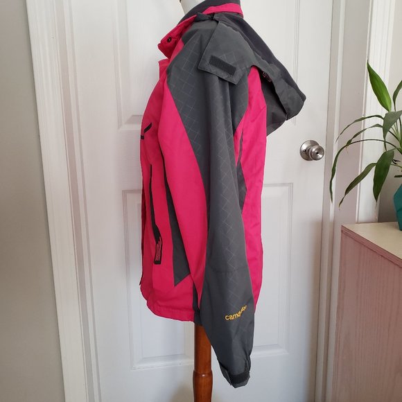 Outdoor Diamond Candy Sport Windbreaker Raincoat Jacket XS Hiking Full Zip Retro - Picture 2 of 15